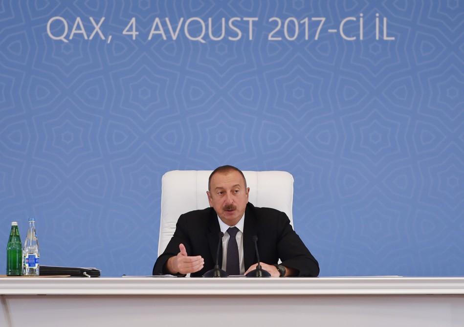 Президент Ильхам Алиев о развитие регионов Азербайджана