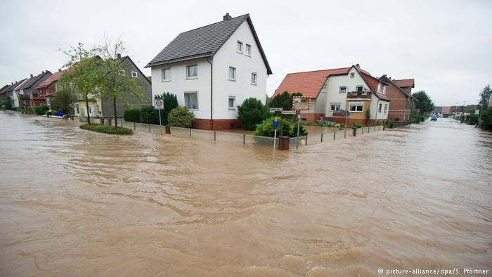 Германию затопило из-за сильных дождей