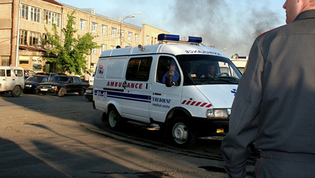 Взрыв на заправочной станции в Армении