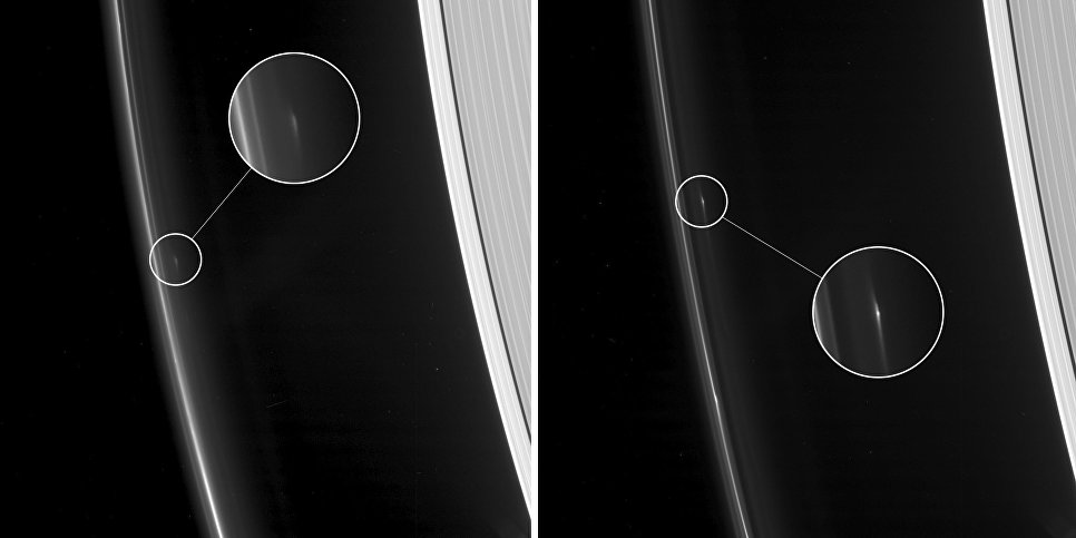 На кольцах Сатурна обнаружены необычные объекты 
