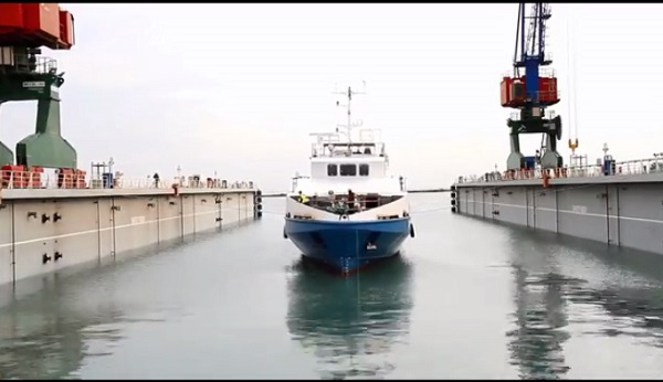 В Азербайджане спущено на воду первое пассажирское судно отечественного производства 