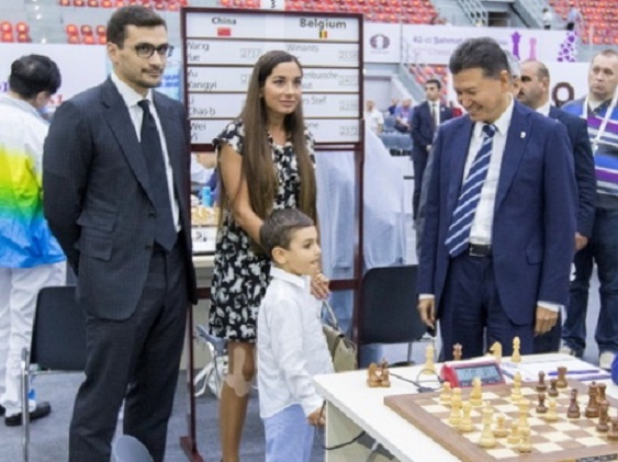 Арзу Алиева посетила Бакинскую шахматную Олимпиаду 