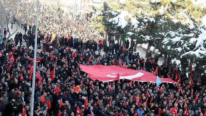 На юго-востоке Турции прошла акция протеста против РПК