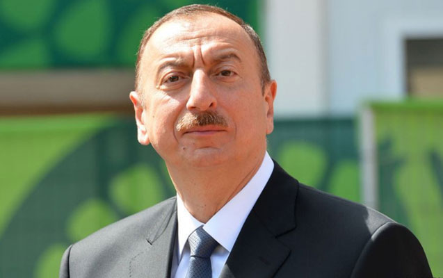 Ильхам Алиев прибыл в Шамкирский район
