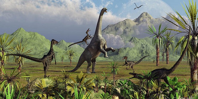 Слишком тяжелый хвост поставил динозавров на две ноги