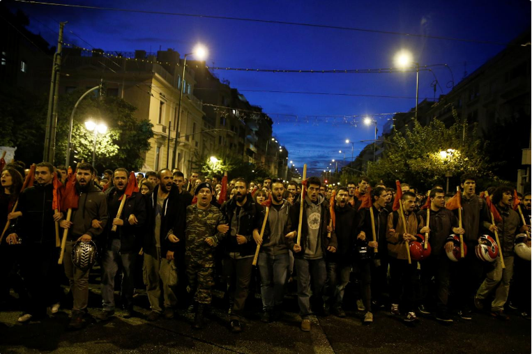 В Греции демонстранты устроили беспорядки