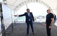 Ильхам Алиев заложил фундамент Конгресс-центра в Ханкенди -ФОТО
