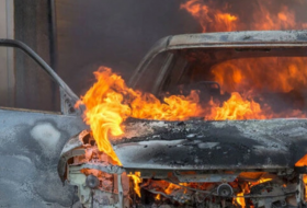 В Геранбойском районе взорвался топливный бак автомобиля: есть пострадавший