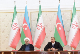 Президенты Азербайджана и Ирана выступили с заявлениями для печати - ФОТО