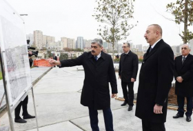 Ильхам Алиев ознакомился с работами по благоустройству вокруг мечети Тезепир - ФОТО
