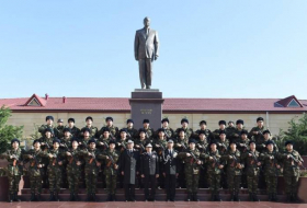 В Н-ской воинской части СГБ очередная группа молодых солдат принесла присягу на верность 