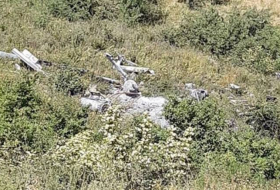 На территории Ходжавенда обнаружены остатки вертолета 