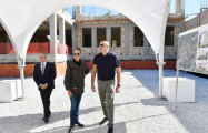 Президент и первая леди ознакомились с ходом строительства школы номер 1 города Шуша -ОБНОВЛЕНО
