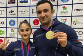 Азербайджанские гимнасты завоевали золотую медаль в Португалии
