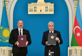 Подписаны азербайджано-казахстанские документы -ФОТО
