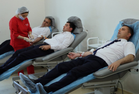 В честь 100-летнего юбилея Гейдара Алиева организована акция по сдаче крови
