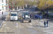 Ограничено движение транспорта на участке одной из центральных улиц Баку -ФОТО
