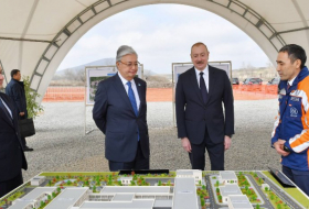 Президенты Азербайджана и Казахстана ознакомились с проектом ЦРБ, которая будет построена в Физули