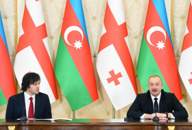 Президент Азербайджана и премьер-министр Грузии выступили с заявлениями для прессы