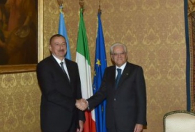 Ильхам Алиев встретился с президентом Италии
