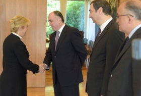 Глава МИД Азербайджана встретился с президентом Хорватии 