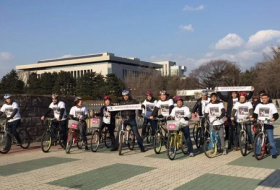 Велопробег в связи с Ходжалы в Сеуле